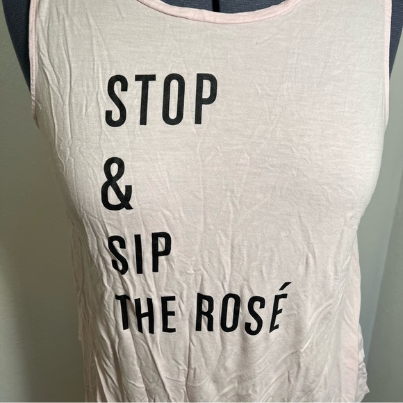Old Navy Swing Tank Top Stop & Sip the Rose Light Pink - Picture 5 of 7
